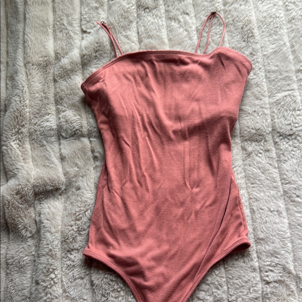 Hollister Coral Chemise with Spaghetti Straps